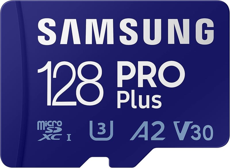 Amazon.com: SAMSUNG PRO Plus + Reader 128GB microSDXC Up to 160MB/s UHS-I, U3, A2, V30, Full HD & 4K UHD (MB-MD128KB/AM) : Electronics