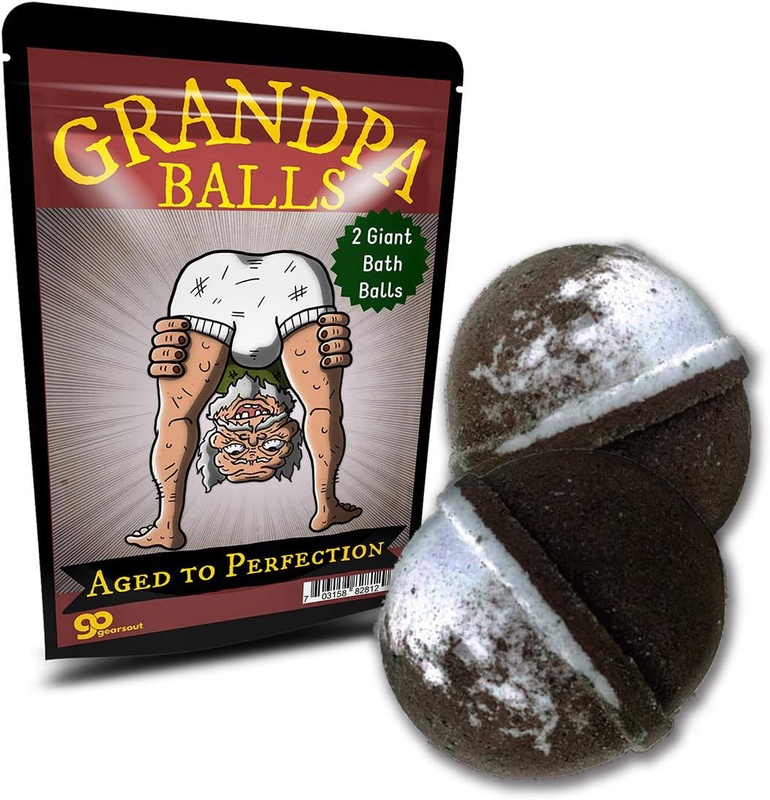 Amazon.com: Grandpa Balls Bath Bombs - Funny Old Man Design - XL Bath Fizzers for Men - Root Beer Scent, 2 pk : Beauty & Personal Care