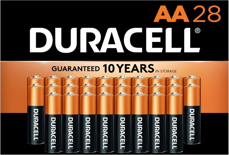 Amazon.com: Duracell - CopperTop AA Alkaline Batteries - Long Lasting, All-Purpose Double A Battery for Household and Business - 28 Count : Electronics