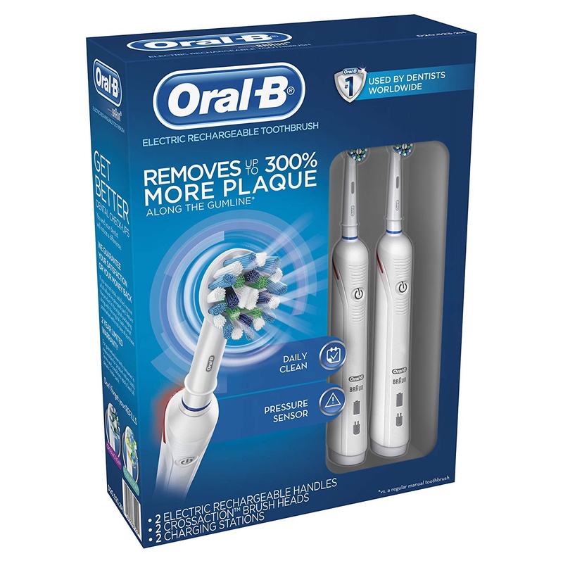 Amazon.com: Oral-B CrossAction Power Brush, 2pk. - Dental Floss : Beauty & Personal Care