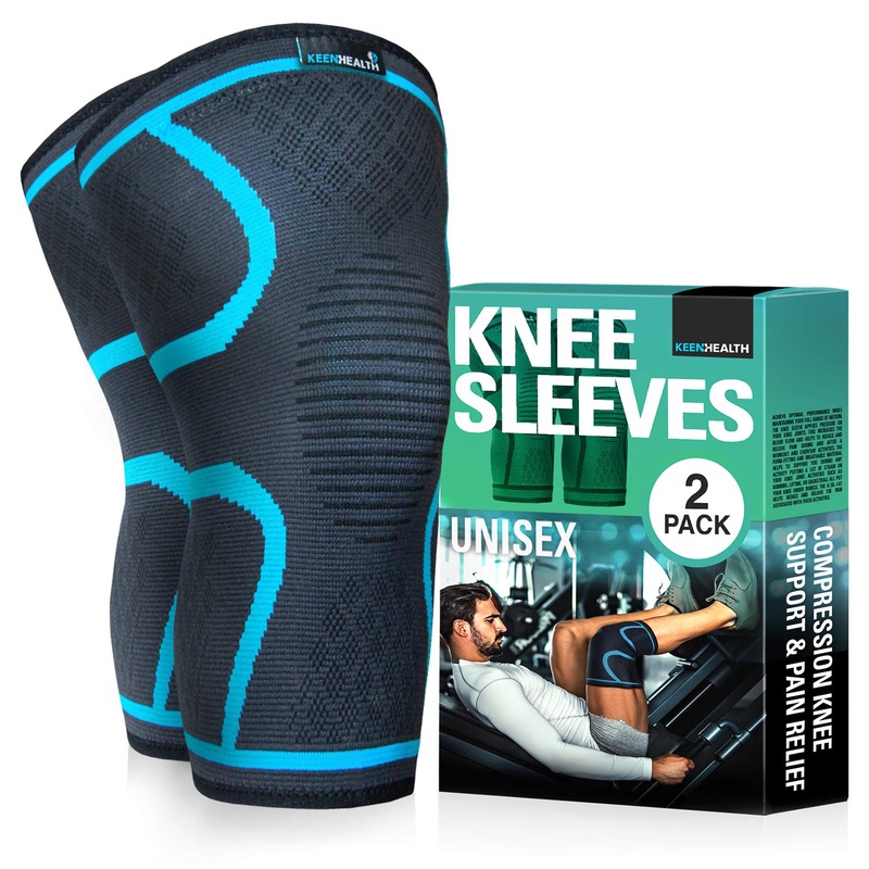 Amazon.com: KEENHEALTH Knee Sleeve for Weightlifting, Knee Compression Sleeves for Men(Pair), Knee Support for Arthritis, ACL and MCL, Knee Brace for Gym, Running, Working Out and other Sports : Industrial & Scientific