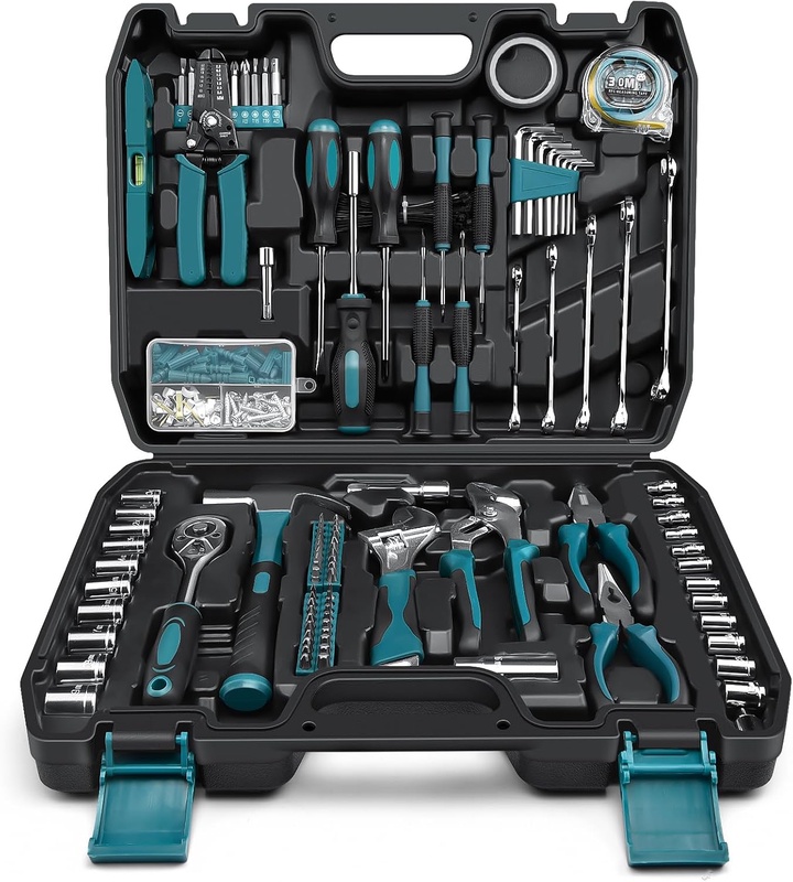 Sundpey Home Tool Kit 281-PCs - Portable Complete Basic Repair General Hand Tool Sets for Men Women - Full Tool Set with Socket Wrench Set & Screwdriver Set & Metric Hex Key & Pliers & Tool Box Case - Amazon.com