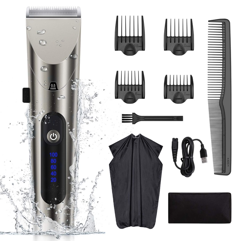 Amazon.com: RundA Hair Clippers for Men, Cordless 2-Modes Hair Trimmers Professional Hair Cutting Kit with LED Display USB Rechargeable Beard Trimmers for Men : Beauty & Personal Care