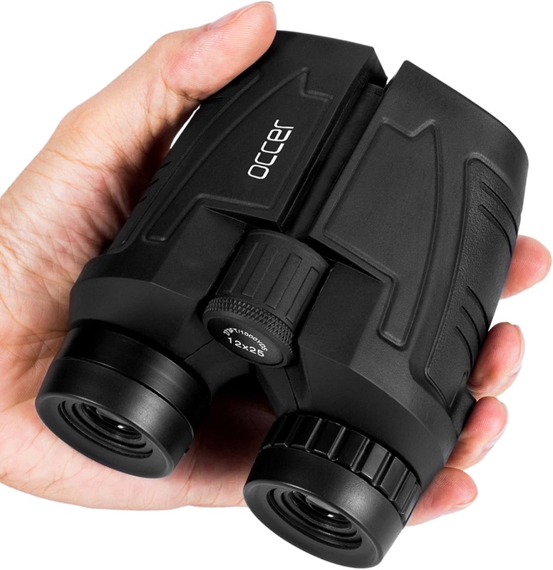 Amazon.com : occer 12x25 Compact Binoculars with Clear Low Light Vision, Large Eyepiece Waterproof Binocular for Adults Kids,High Power Easy Focus Binoculars for Bird Watching,Outdoor Hunting,Travel,Sightseeing : Electronics