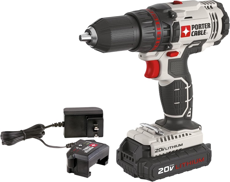 Amazon.com: PORTER-CABLE 20V MAX Cordless Drill/Driver Kit, 1/2-Inch (PCC601LA) : Tools & Home Improvement