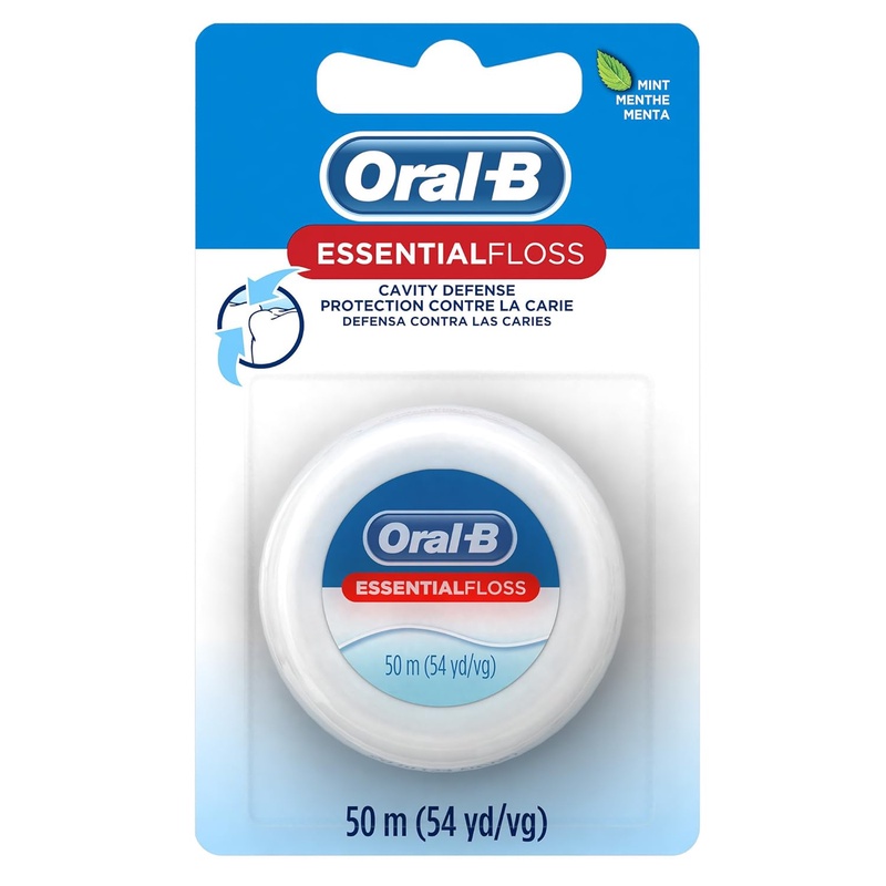Amazon.com: Oral-B Dental Floss, Essential Floss, Mint, Waxed, 54 Yd (Pack of 24) : Beauty & Personal Care