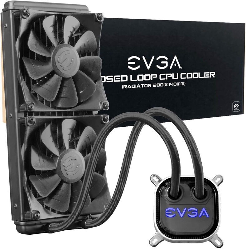 Amazon.com: EVGA CLC 280mm All-In-One RGB LED CPU Liquid Cooler, 2x FX13 140mm PWM Fans, Intel, AMD, 5 YR Warranty, 400-HY-CL28-V1 : Everything Else