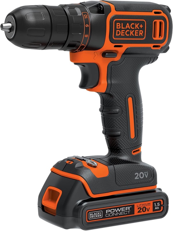 Amazon.com: BLACK+DECKER 20V MAX Cordless Drill/Driver (BDCDD120C),Pack of 1 : Tools & Home Improvement