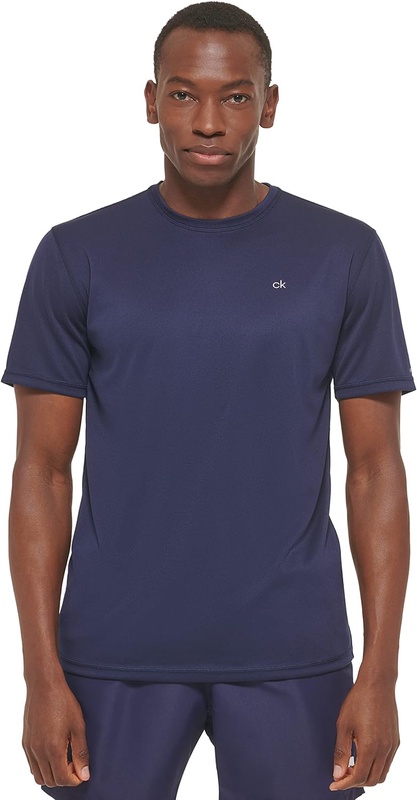 Amazon.com: Calvin Klein Men's Light Weight Quick Dry Short Sleeve 40+ UPF Protection : Clothing, Shoes & Jewelry