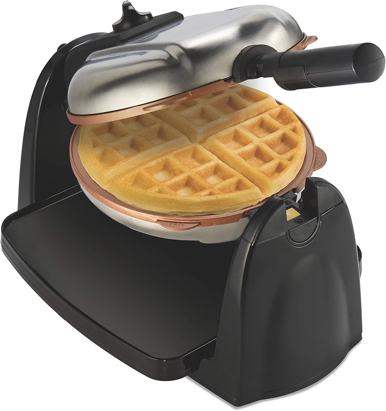 Amazon.com: Hamilton Beach 26031 Belgian Waffle Maker with Removable Nonstick Plates, Single Flip, Ceramic Grids, Black: Kitchen & Dining