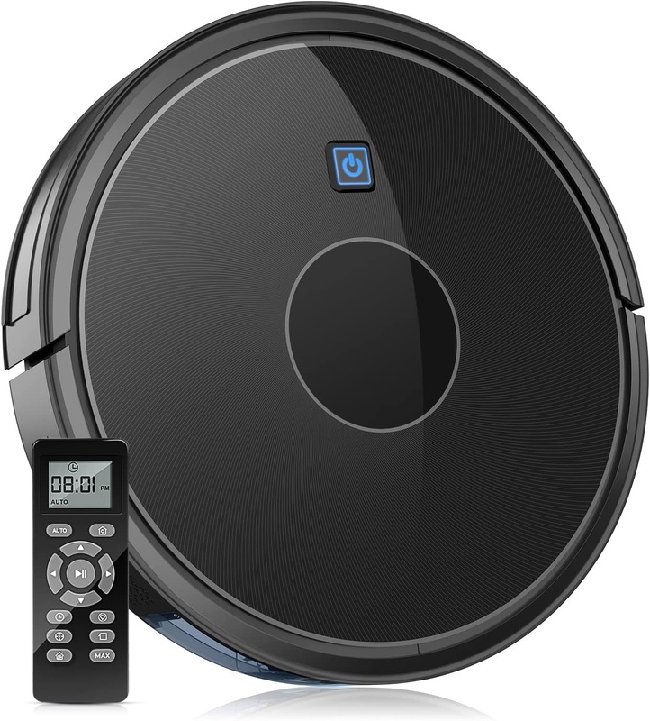 Amazon.com - Robot Vacuum, 1600PA Robotic Vacuum Cleaner (Slim) Max Suction, Self-Charging, Multiple Cleaning Modes Robot Vacuum Cleaner Best for Pet Hairs, Hard Floor & Medium Carpet -