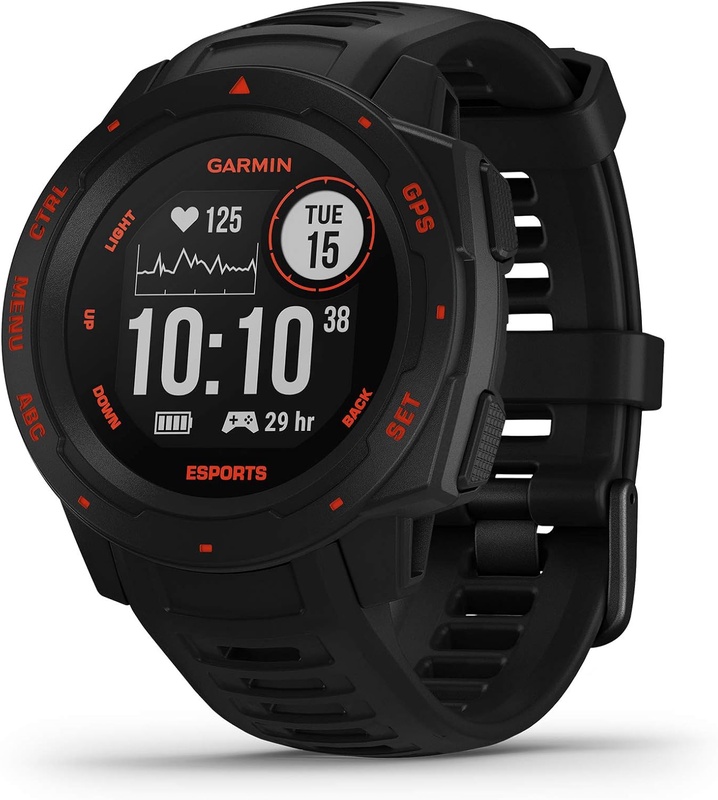 Amazon.com: Garmin Instinct Esports Edition, GPS Gaming Smartwatch with Esports Activity Profile, Broadcast Your Stress Level and Heart Rate to Game Streams via Str3AMUP! : Clothing, Shoes & Jewelry