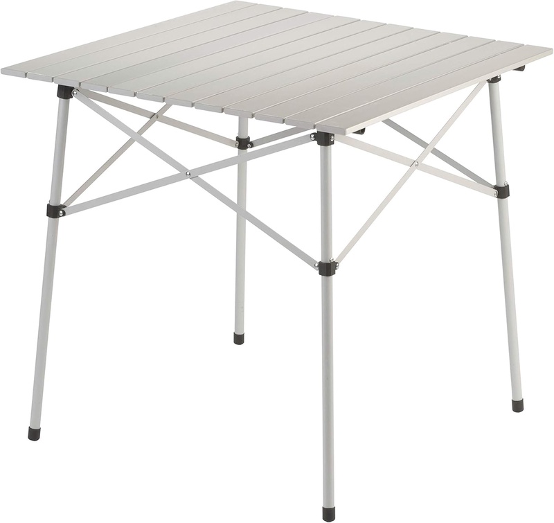 Amazon.com : Coleman Outdoor Compact Folding Table, Sturdy Aluminum Camping Table with Snap-Together Design, Seats 4 & Carry Bag Included; Great for Camping, Tailgating, Grilling, & More : Camping Tables : Sports & Outdoors