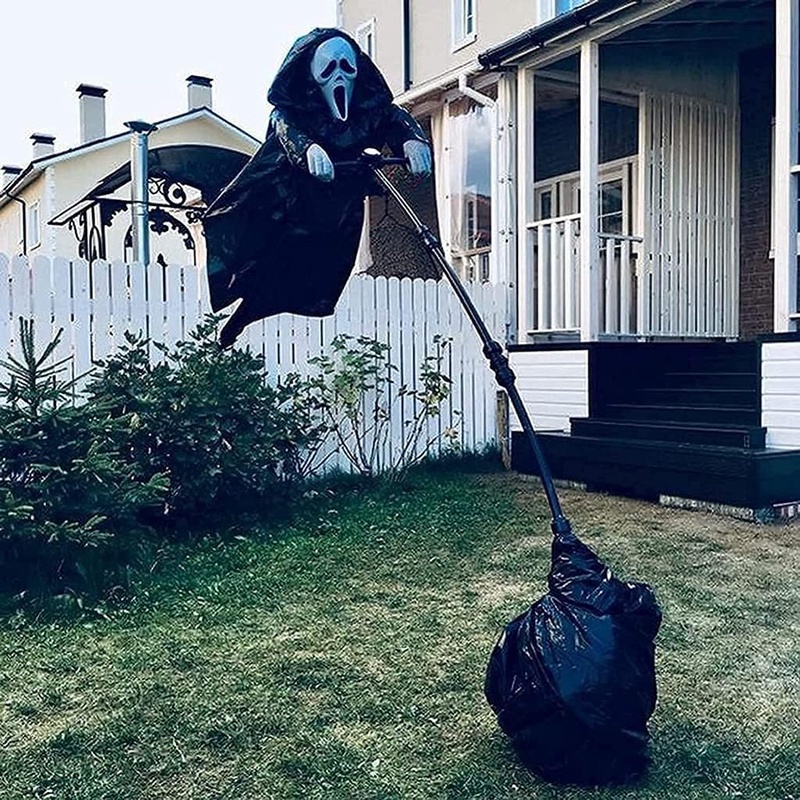 Amazon.com: Halloween Scream Scarecrow Decorations, Flying Scary Ghostface,Hanging Ghost of Death,for Garden Porch Yard and Tree Horror Theme Halloween Party Supplies Prop : Patio, Lawn & Garden