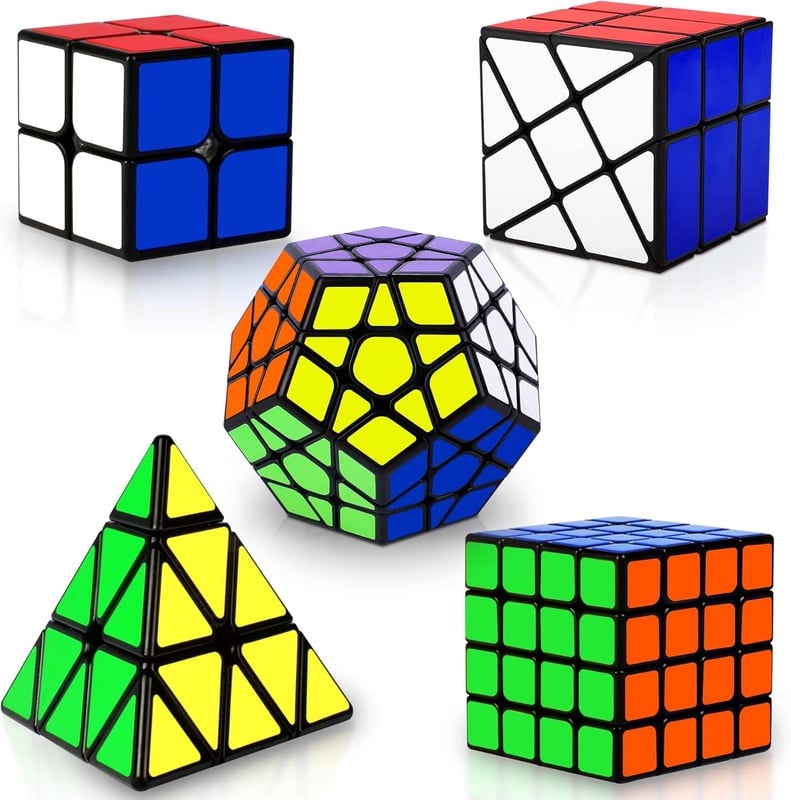 Amazon.com: Speed Cube Set, Puzzle Cube, Magic Cube 2x2 4x4 Pyraminx Pyramid Megaminx Fenghuolun Puzzle Cube Toy Gift for Children Adults, Pack of 5 : Toys & Games