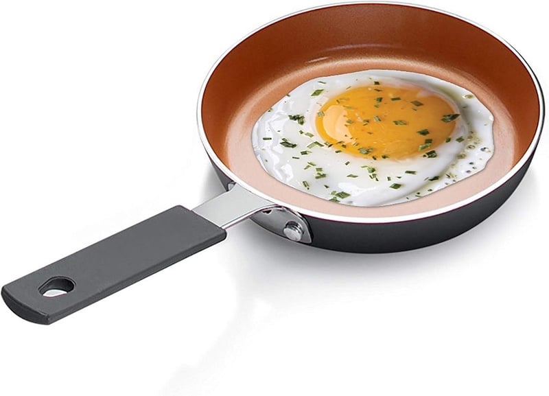 Amazon.com: Gotham Steel Mini Egg and Omelet Pan with Ultra Nonstick Titanium & Ceramic Coating - 5.5
