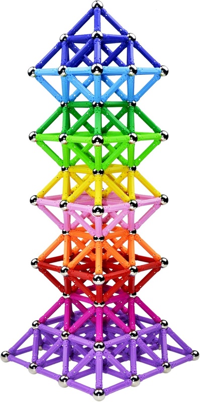 Amazon.com: Veatree 206Pcs Magnetic Building Sticks Blocks Toys, Magnet Educational Toys STEM Toys for Kids and Adult, Building Toy 3D Puzzle with Storage Bag : Toys & Games