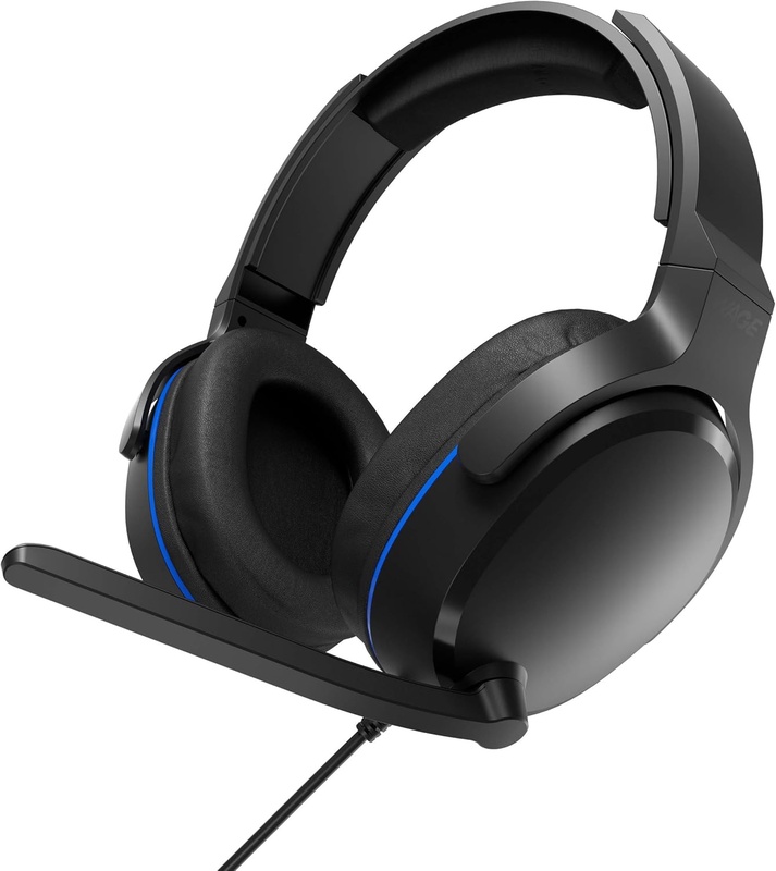 Amazon.com: Wage Universal Wired Gaming Headset - Black/Blue (WMANY-N116) : Video Games