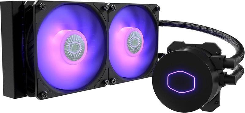Amazon.com: Cooler Master MasterLiquid ML240L RGB V2, Close-Loop AIO CPU Liquid Cooler, 240 Radiator, Dual SickleFlow 120mm, RGB Lighting, 3rd Gen Dual Chamber Pump for AMD Ryzen/Intel LGA1151 : Everything Else