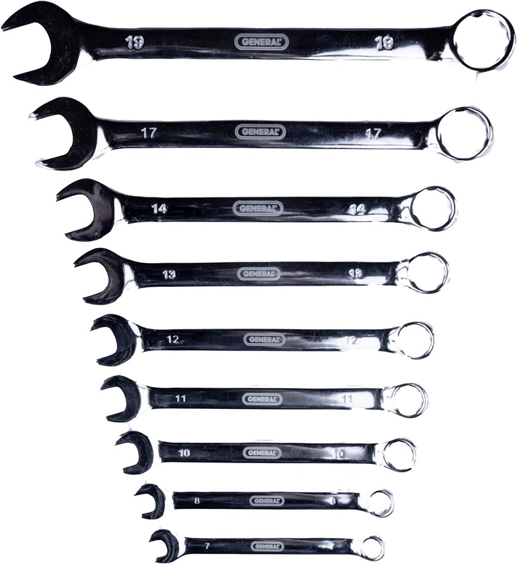 General Tools Combination Wrench Set #WS-0402, Metric, 9 Piece, 7mm To 19mm - - Amazon.com