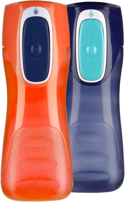 Amazon.com: Contigo 70660ZCN Water Bottle, 2-Pack, Navy & Nectarine : Baby