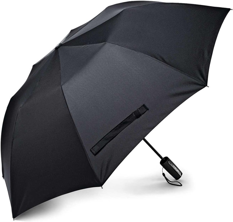 Amazon.com: Samsonite Auto Open Travel Umbrella, Black, One Size : Clothing, Shoes & Jewelry