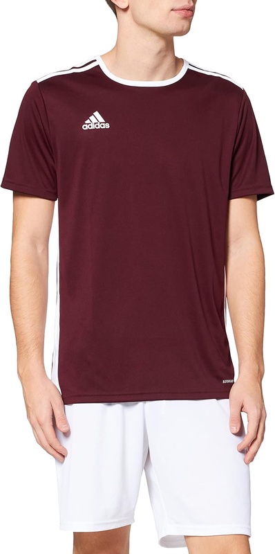Amazon.com: adidas Men's Entrada 18 Jersey, Power Red/White, Small : Clothing, Shoes & Jewelry