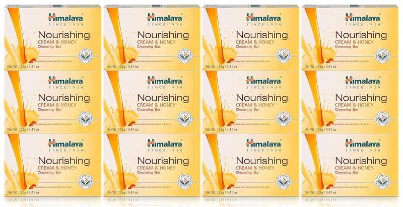 Amazon.com : Himalaya Nourishing Cream & Honey Cleansing Bar, Face and Body Soap for Soft Skin, 4.41 oz, 12 Pack : Beauty & Personal Care