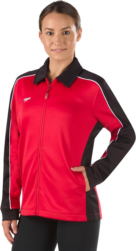 Amazon.com: Speedo Women's Jacket Full Zip Collard Streamline Team Warm Up : Sports & Outdoors