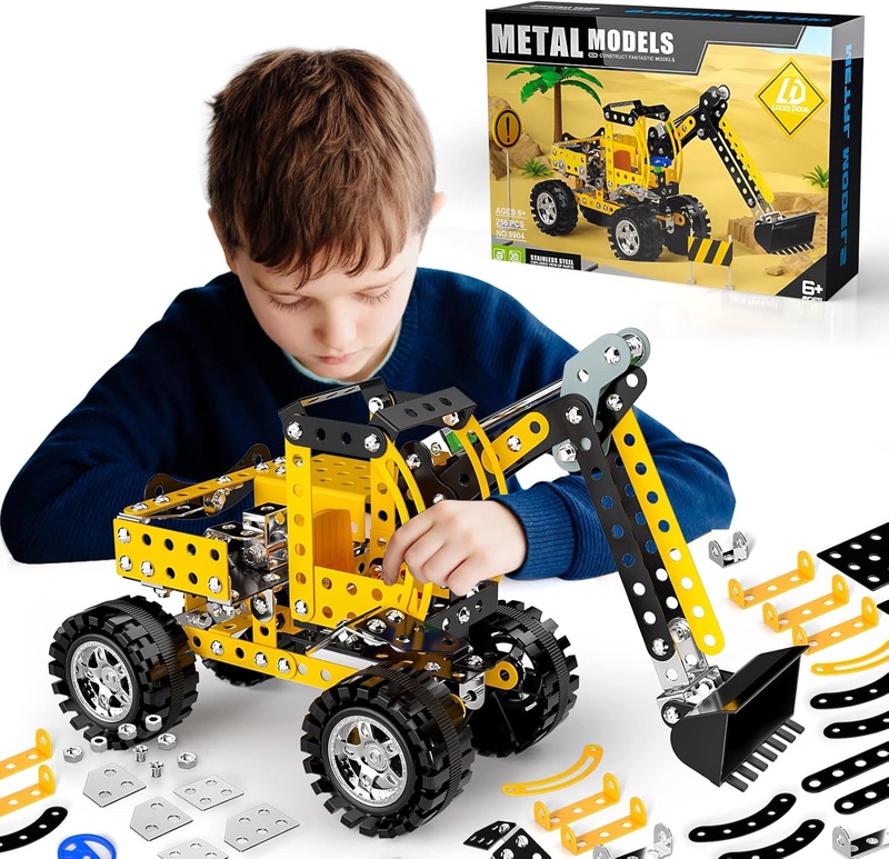 Amazon.com: Lucky Doug Stem Building Projects Toys for Kids 8 9 10 11 12+ Year Old, 256 PCS Metal Building Construction Model kit, Engineering Building Blocks DIY Educational Gifts : Toys & Games