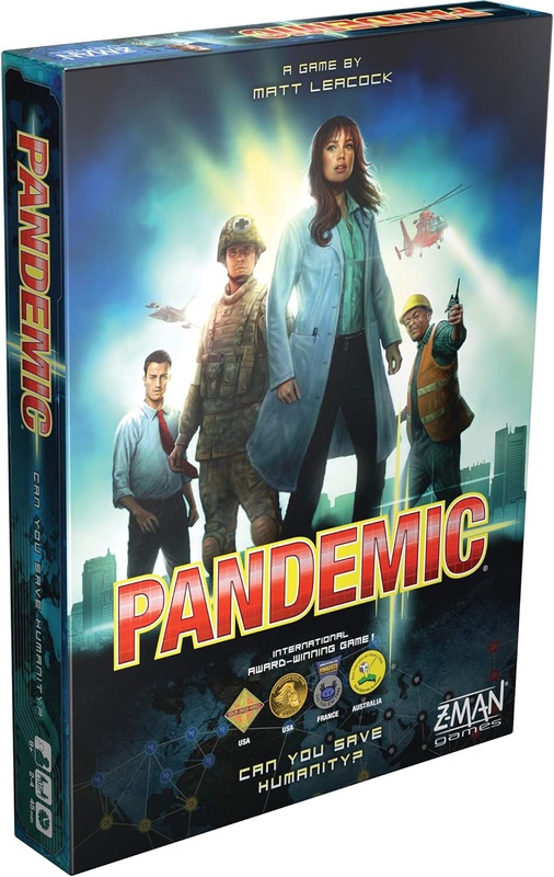 Amazon.com: Pandemic Board Game (Base Game) | Family Board Game | Board Game for Adults and Family | Cooperative Board Game | Ages 8+ | 2 to 4 players | Average Playtime 45 minutes | Made by Z-Man Games : Toys & Games