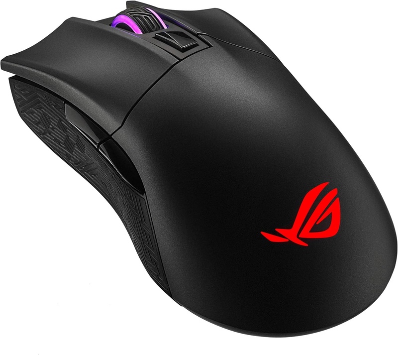 Amazon.com: ASUS Wireless Optical Gaming Mouse for PC - ROG Gladius II | Right-hand Grip | 12000 DPI Optical Sensor, 400 IPS, Omron Switches | 6 Programmable Buttons | Aura Sync RGB Lighting, ROG Armoury II : Everything Else