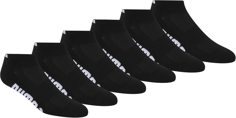 PUMA Men's 6 Pack Low Cut, Black/White, Sock Size:10-13/Shoe Size: 6-12 at Amazon Men’s Clothing store