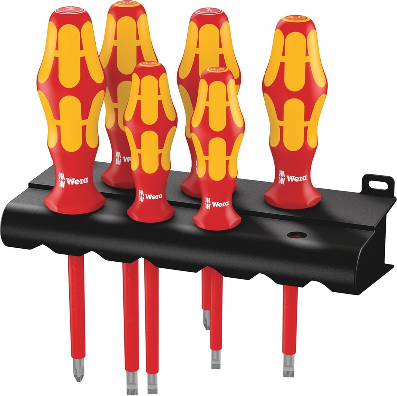 Amazon.com: Wera Tools 4013288027887 WERA Kraftform Plus 160i/6 Insulated Professional Screwdriver Set, 6-Piece : Tools & Home Improvement
