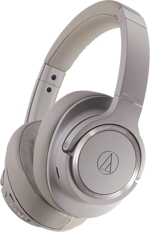 Amazon.com: Audio-Technica ATH-SR50BT Bluetooth Wireless Over-Ear Headphones, Brown-gray