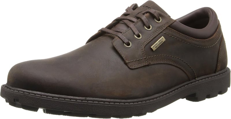 Amazon.com | Rockport mens Storm Surge Water Proof Plain Toe oxfords shoes, Tan, 9.5 US | Shoes