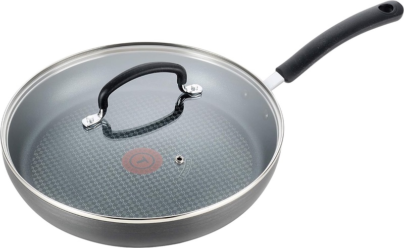 Amazon.com: T-fal Dishwasher Safe Cookware Fry Pan with Lid Hard Anodized Titanium Nonstick, 12-Inch, Black: Tfal Pan: Home & Kitchen