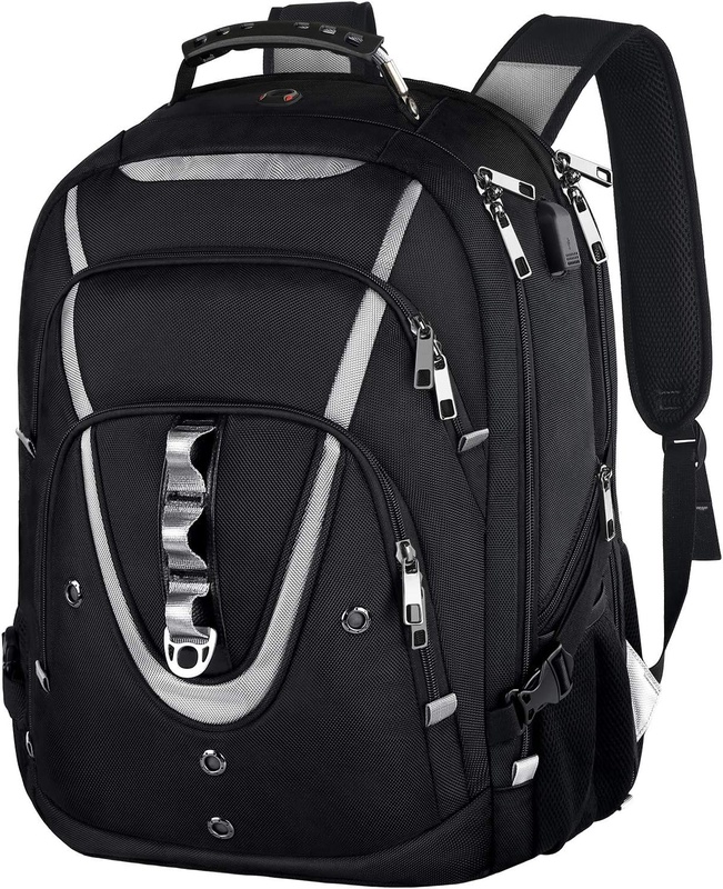 Amazon.com: 17.3 Laptop Backpack for Men, Extra Large Travel Backpack with Rain Cover, TSA Friendly Flight Approved with RFID Anti Theft Pocket and USB Charger Port, Water Resistant College High School Bookbag : Electronics