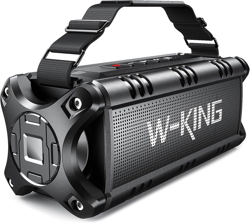 Amazon.com: Bluetooth Speaker Loud 50W Punchy Bass, W-KING IPX6 Waterproof Portable Bluetooth Speaker with 8000mAh Power Bank, Bluetooth 5.0 Outdoor Speaker Support TF Card/NFC/24H Playtime/AUX : Electronics