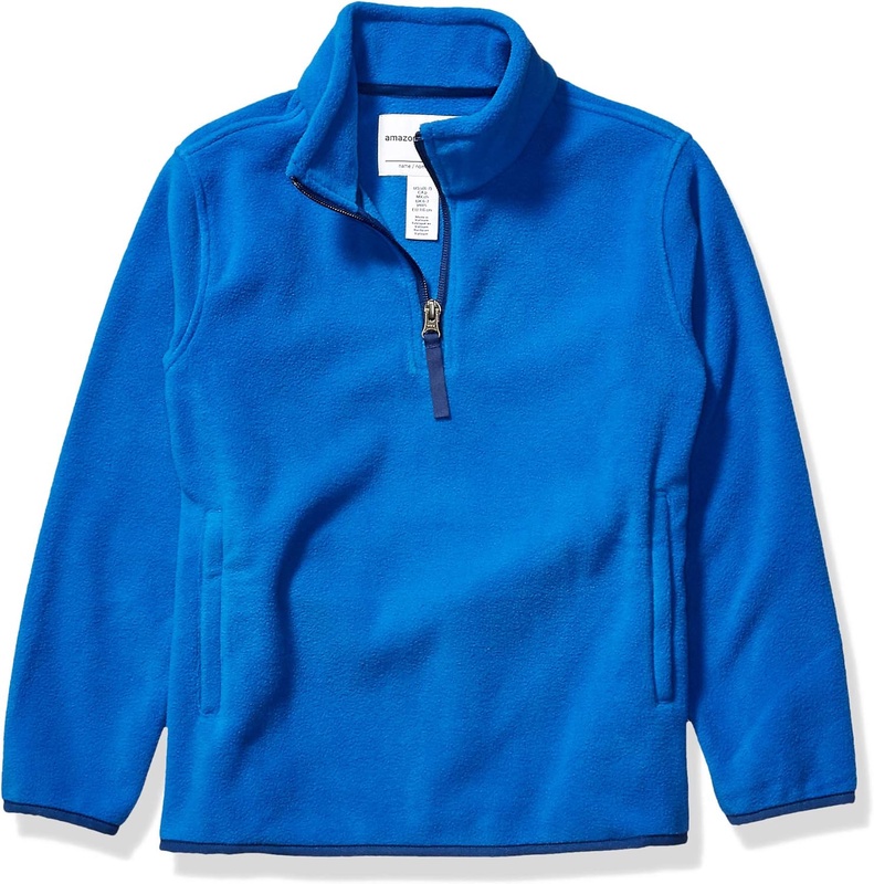 Amazon.com: Amazon Essentials Boys and Toddlers' Polar Fleece Quarter-Zip Pullover Jacket : Clothing, Shoes & Jewelry