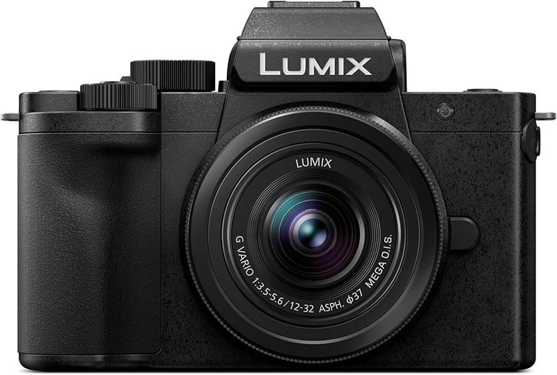 Amazon.com : Panasonic LUMIX G100 4k Mirrorless Camera for Photo and Video, Built-in Microphone with Tracking, Micro Four Thirds Interchangeable Lens System, 12-32mm Lens, 5-Axis Hybrid I.S., DC-G100KK (Black) : Electronics