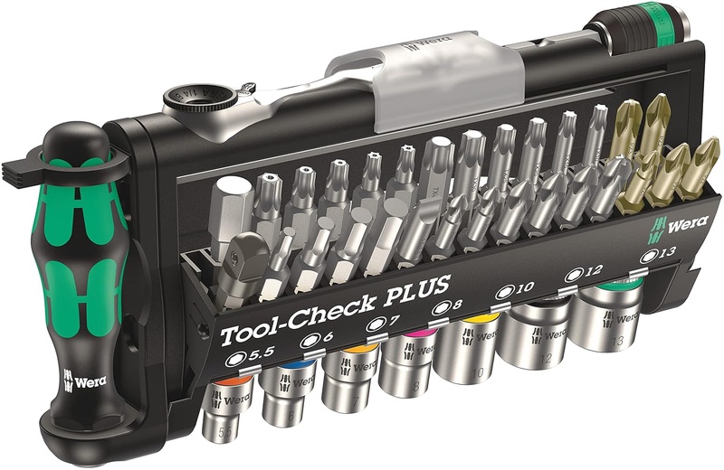 Wera 056490 Tool-Check Plus Bit Ratchet Set with Sockets - Metric: Amazon.com: Tools & Home Improvement