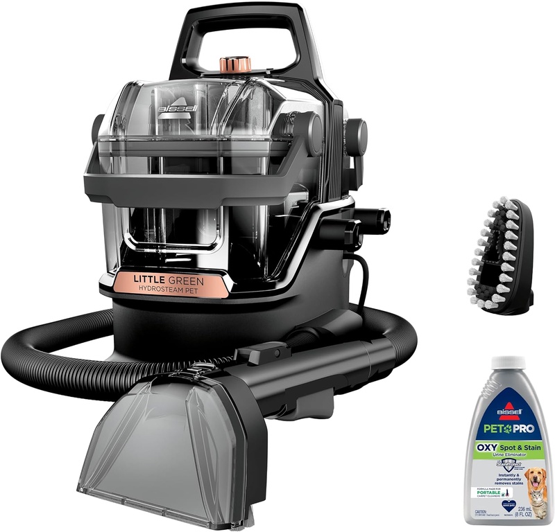 Amazon.com: BISSELL Little Green HydroSteam Multi-Purpose Portable Carpet and Upholstery Cleaner, Car and Auto Detailer, 3618, Black and Copper Harbor : Everything Else