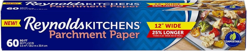 Amazon.com: Reynolds Kitchens Parchment Paper Roll, 60 Square Feet : Home & Kitchen