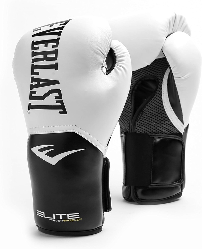 Amazon.com : Everlast Elite Pro Style Training Gloves, White, 12 oz : Sports & Outdoors
