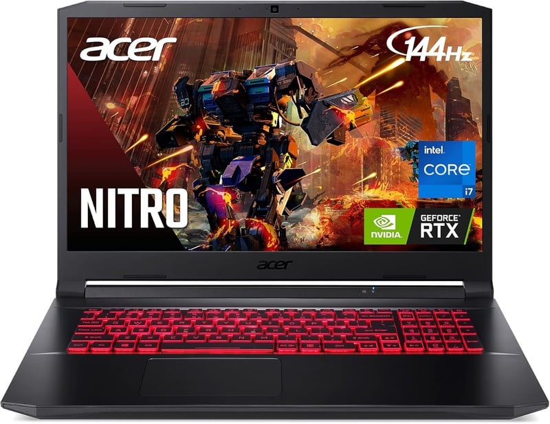 Amazon.com: Acer Nitro 5 AN517-54-77KG Gaming Laptop | Intel Core i7-11800H | NVIDIA GeForce RTX 3050Ti Laptop GPU | 17.3