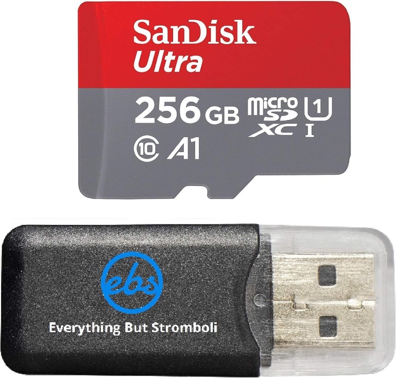 Amazon.com: SanDisk 256 GB Ultra Micro SDXC Memory Card Works with Samsung Galaxy Tab A (2017) (2018), Tab Active 2 Phone UHS-I Class 10 (SDSQUA4-256G-GN6MN) Bundle with Everything But Stromboli Card Reader : Electronics