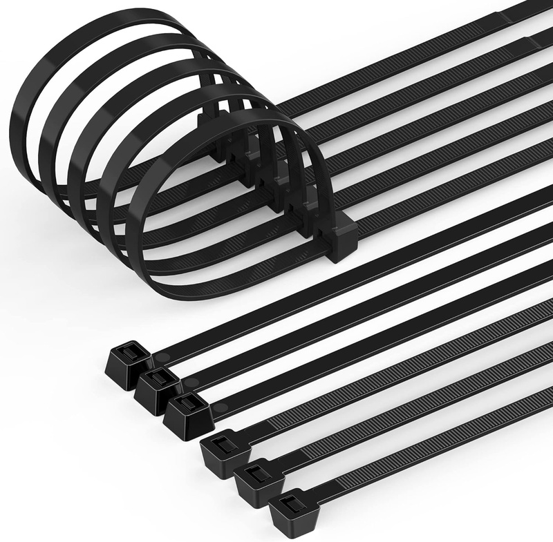 Amazon.com: Teskyer Cable Zip Ties, 100-Piece 10 Inch/250mm Heavy Duty Self-Locking Wire Ties with 50lbs Tensile Strength for Indoor and Outdoor, Black : Everything Else