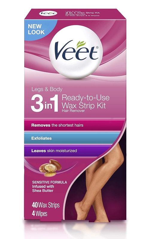 Amazon.com : Veet Leg and Body Hair Remover Cold Wax Strips, 40 Count : Beauty & Personal Care
