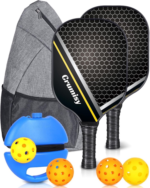 Amazon.com : Pickleball Paddles,Pickleball Paddles Set of 2,Lightweight Fiberglass Pickleball Paddles Set of 4 with Rackets & Carry Bag, Gifts for Beginners : Sports & Outdoors